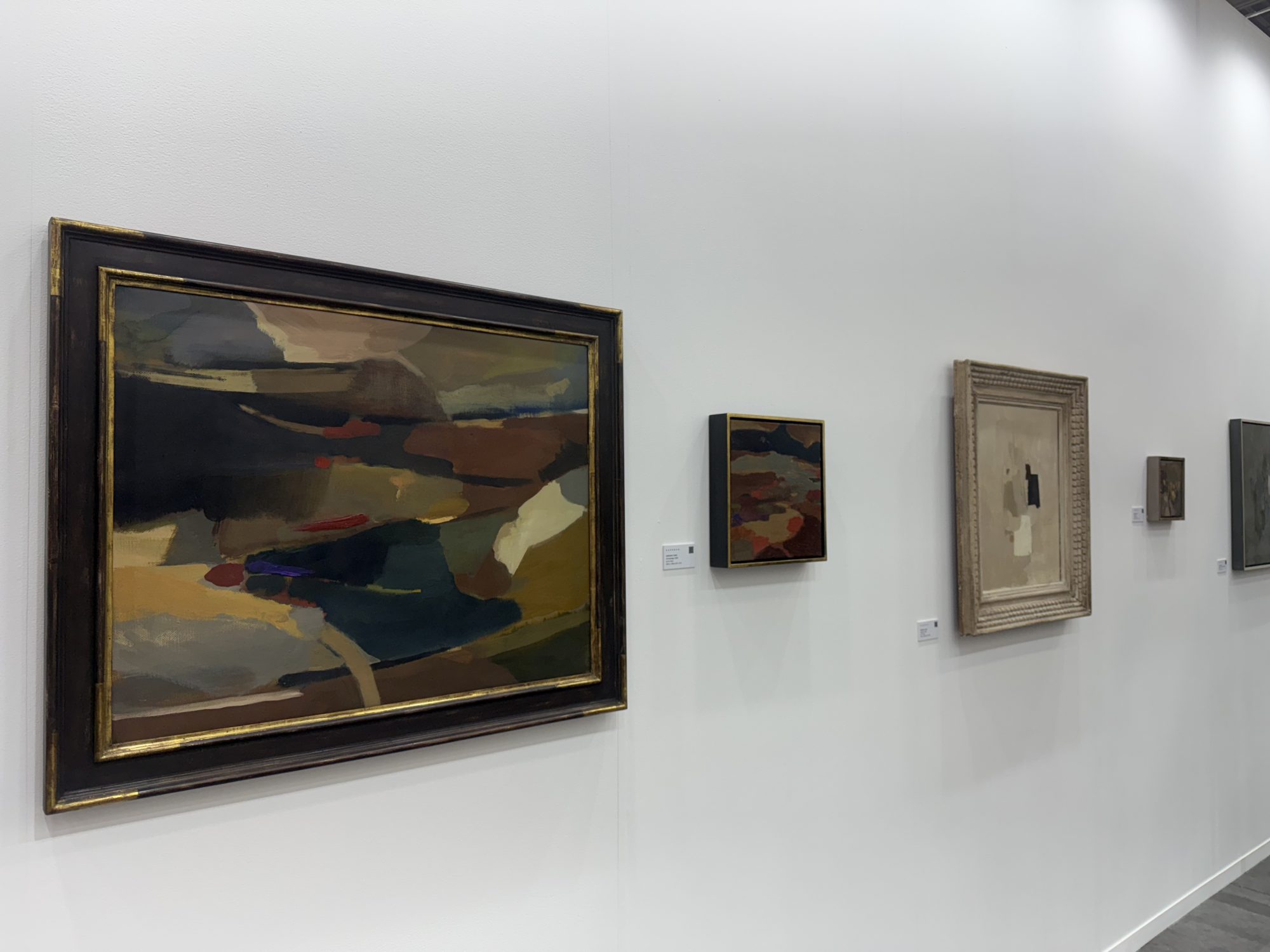 Paintings by Deborah Tarr at Cadogan Gallery's booth at Zona Maco
