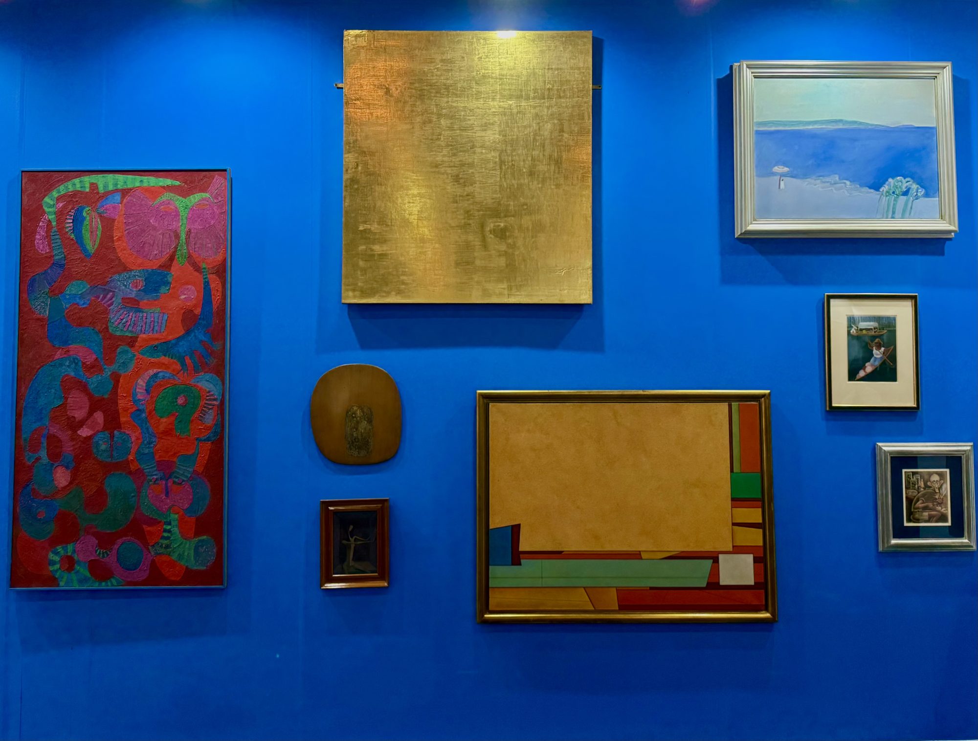 Works by Pedro Coronel, Mathias Goeritz, Wolfgang Palen, Carlos Orozco Romero, Joy Laville, Gunther Gerzso, Miguel Covarrubias at Galería Enrique Guerrero's booth at Zona Maco