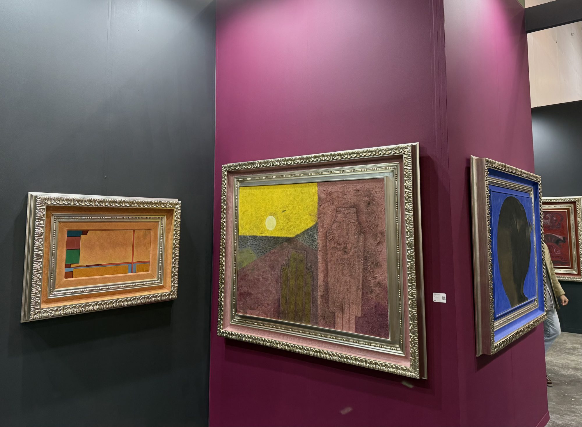 Works by Gunther Gerzso, Rufino Tamayo, and Ricardo Martinez at L/S Galleria's Booth at Zona Maco