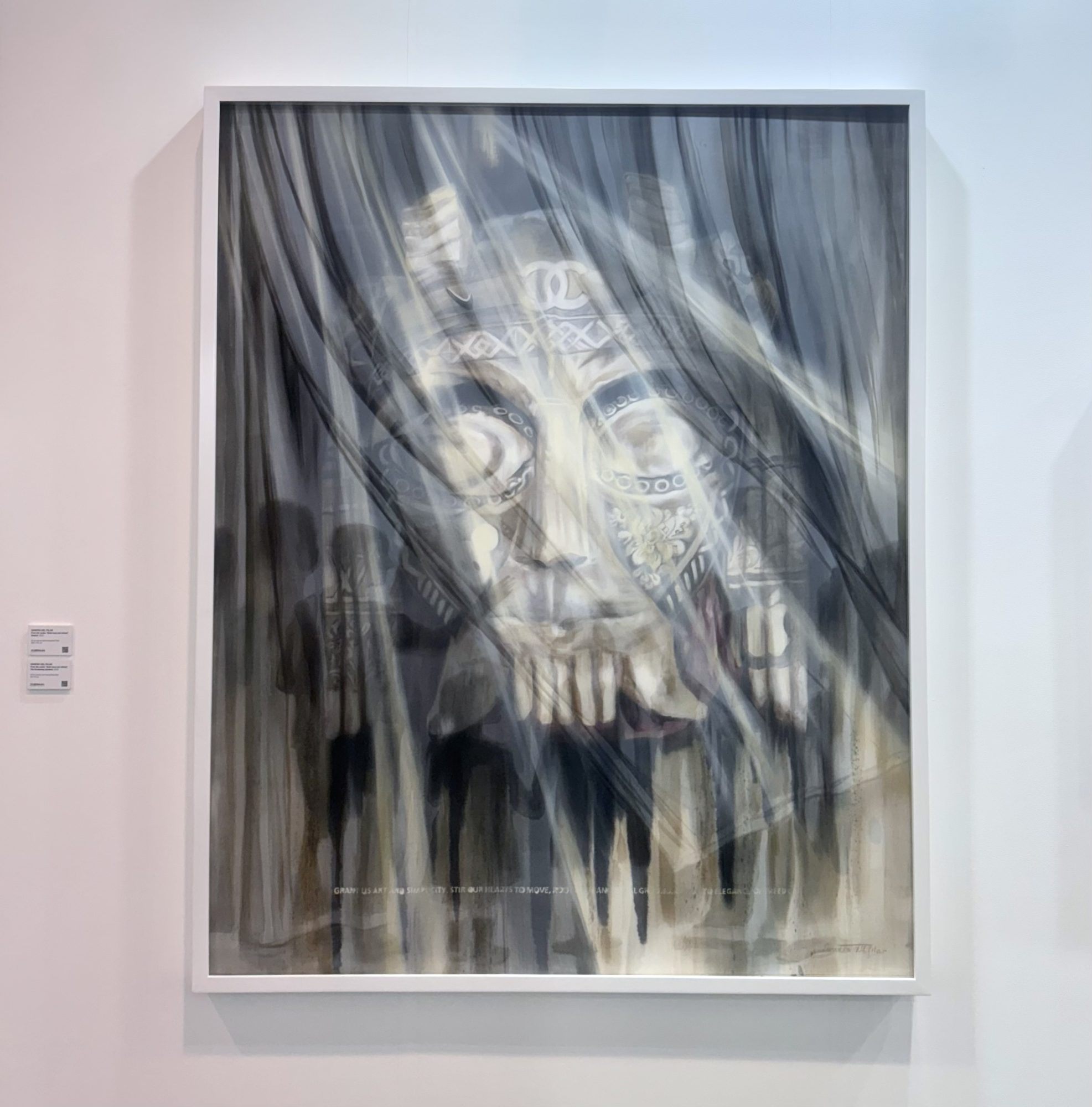 'Chalchi' - a painting by Sandra del Pilar for Zilberman Gallery at Zona Maco