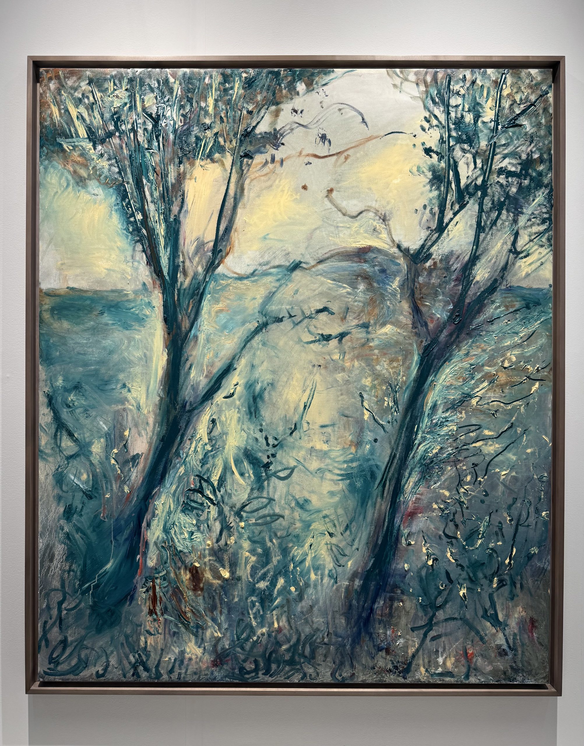 A painting by Celia Paul at Victoria Miro's booth at Frieze New York 2026