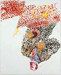 Georg Baselitz: Lenin on the Tribune, 1999, oil on canvas via www.deichtorhallen.de