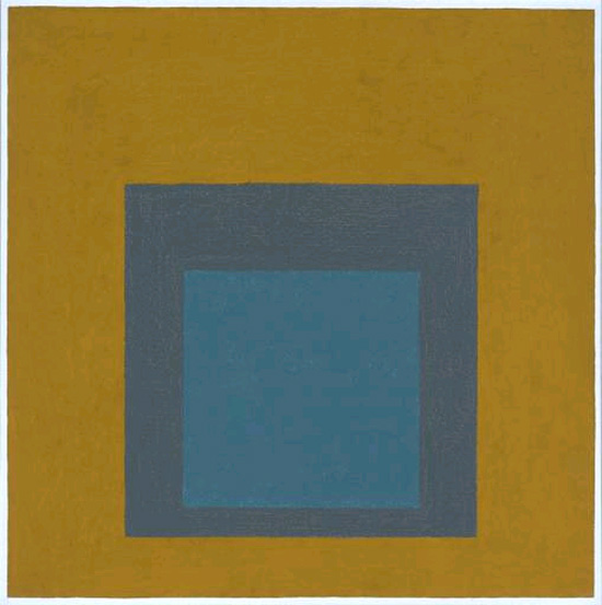 Study  for Homage to the Square via www.tate.org.uk