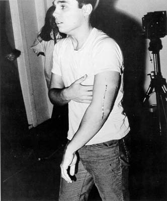 Chris Burden, Shoot image via www.saatchi-gallery.co.uk