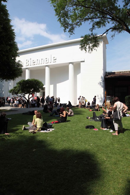 Outside the 55th Venice Biennale