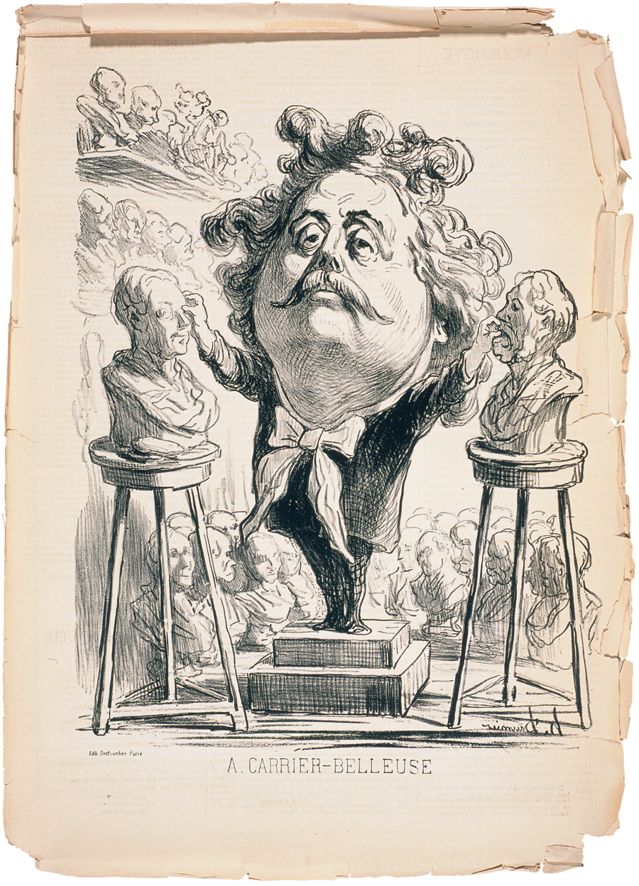 Honoré Daumier, 'A. Carrier-Belleuse', 1863, 'Le Boulevard', 24 May 1863_Royal Academy of Arts_Daumier 1808-1879 Visions of Paris Honoré Daumier, 'A. Carrier-Belleuse', 1863, 'Le Boulevard', 24 May 1863_Royal Academy of Arts_Daumier 1808-1879 Visions of Paris