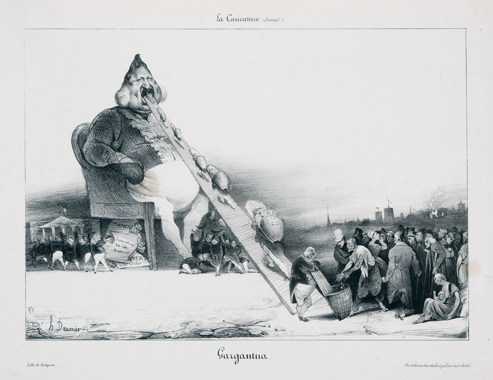 Honoré Daumier, 'Gargantua, La Caricature', 16 December 1831_Daumier 1808-1879 Visions of Paris Honoré Daumier, 'Gargantua, La Caricature', 16 December 1831_Daumier 1808-1879 Visions of Paris
