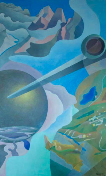 Benedetta (Benedetta Cappa Marinetti) Synthesis of Aerial Communications (Sintesi delle comunicazioni aeree), (1933–34), Courtesy Guggenheim Benedetta (Benedetta Cappa Marinetti) Synthesis of Aerial Communications (Sintesi delle comunicazioni aeree), (1933–34), Courtesy Guggenheim