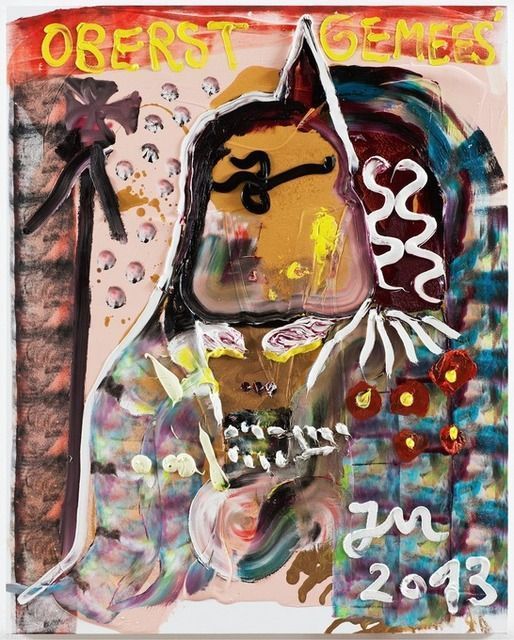 Jonathan Meese, DIE DAUERWELLE MUSST ERSTMAL BREAKN, SAGT FÖHN-JOE ZU HOT-JIM, (2013), via Sies and Höke Jonathan Meese, DIE DAUERWELLE MUSST ERSTMAL BREAKN, SAGT FÖHN-JOE ZU HOT-JIM, (2013), via Sies and Höke