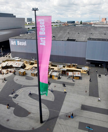 Outside Art Basel, via Art Basel