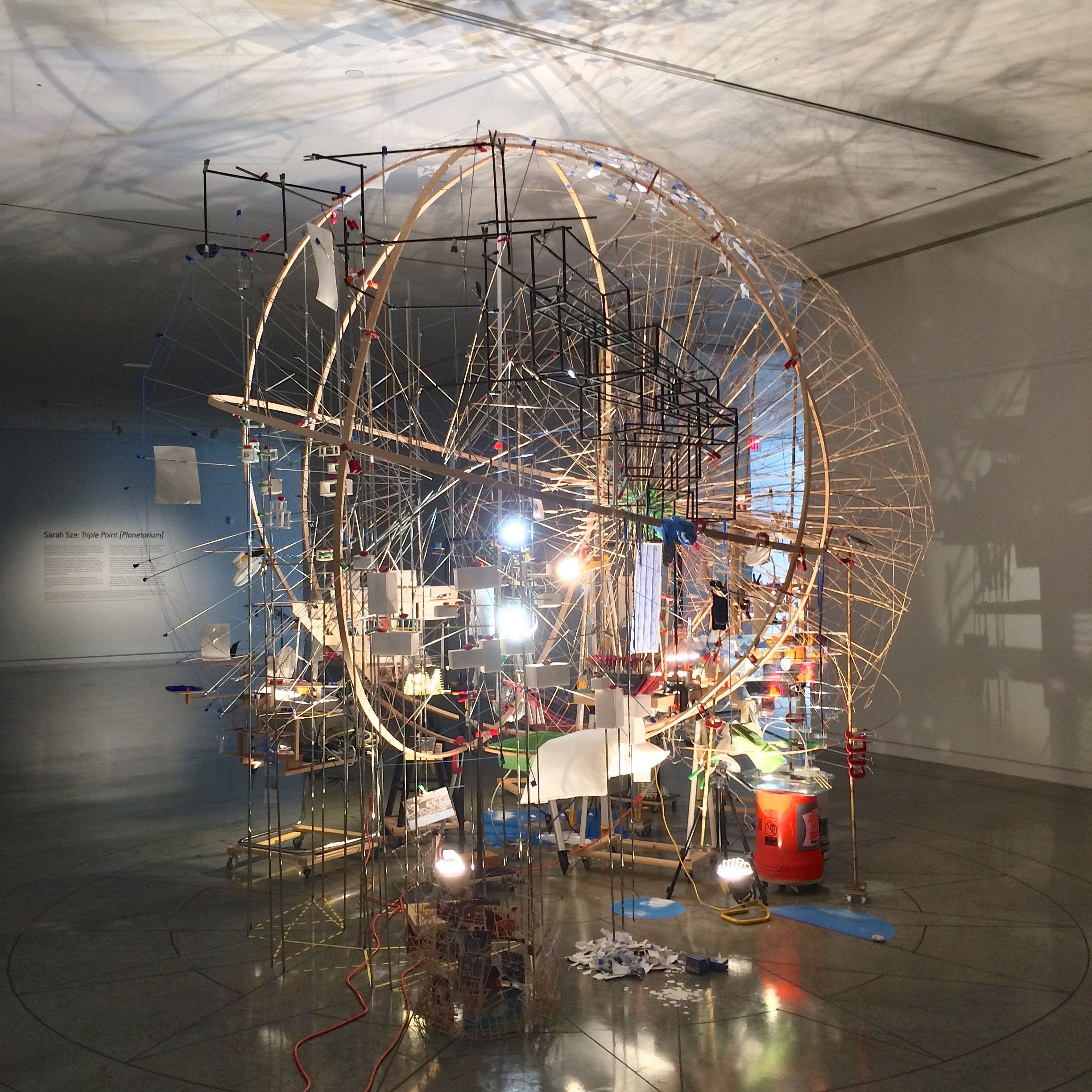 New York – Sarah Sze: “Triple Point (Planetarium)” at The