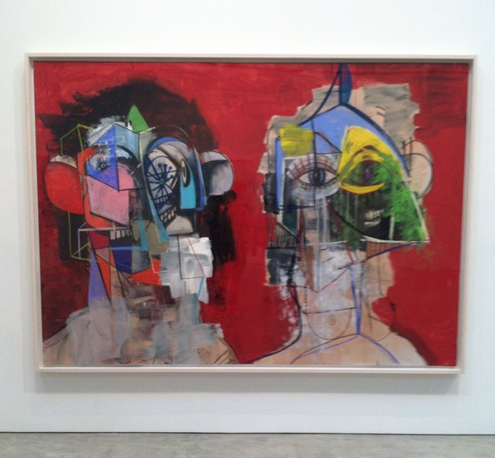 絵画 The Conflict between RED&BLACK New York – George Condo: “Double Heads / Black Paintings