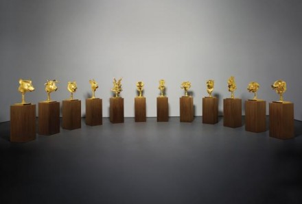 Ai Weiwei, Circle of Animals Zodiac Heads (2010), via Phillips