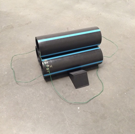 Al Taylor, Full Gospel Neckless (Pipe Bomb) (1997), via Art Observed