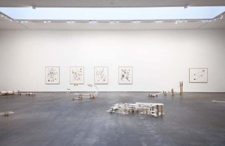 Al Taylor, Pet Stains, Puddles, and Full Gospel Neckless (Installation View), via David Zwirner