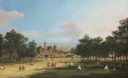 Canaletto, London, A View Of The Old Horse Guards And Banqueting Hall, Whitehall Seen From St. James' Park, Via Sotheby's