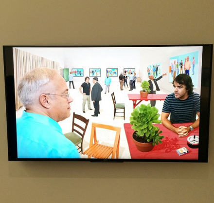 David Hockney at Pace, via Art Observed