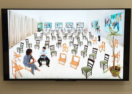 David Hockney at Pace, via Art Observed