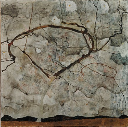 Egon Schiele, Autumn Tree in Stirred Air (1912), via Kunsthaus Zurich
