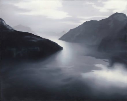 Gerhard Richter, Vierwaldstätter See (Lake Lucerne) (1969), via Christie's
