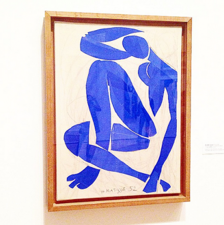 Henri Matisse, Blue Nude IV (1952), via Art Observed