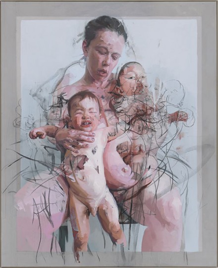 Jenny Saville, The Mothers (2011), via Kunsthaus Zurich