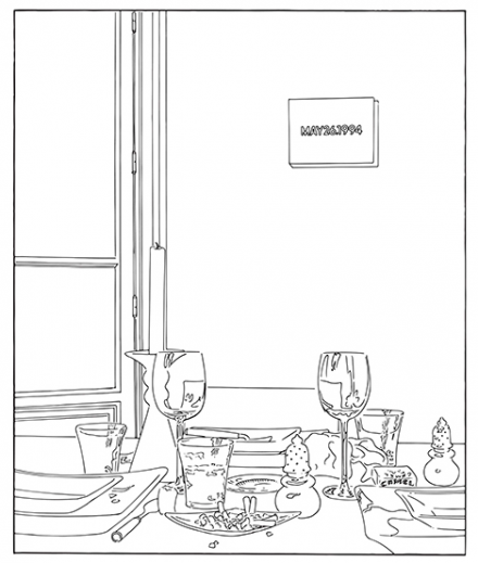 Louise Lawler, Still Life (Candle) (Traced) (2003 2013), via Sprüth Magers