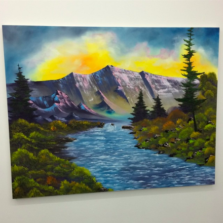 Brendan Lynch, Bubbling Mountain Brook (2014), via Art Observed