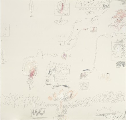 Cy Twombly, Crimes of Passion I (1960), via Sotheby's