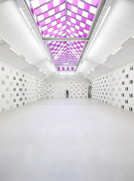 Daniel Buren - Kamel Mennour - Bit by Bit In Situ and Situated Works (2015) - exhibition view