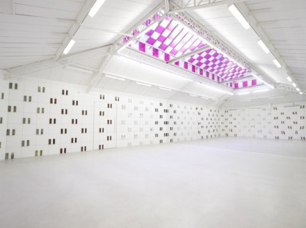Daniel Buren - Kamel Mennour - Bit by Bit In Situ and Situated Works (2015) - exhibition view