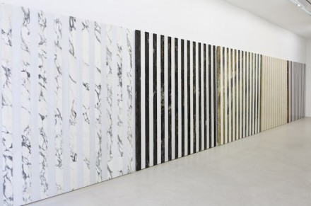 Daniel Buren - Kamel Mennour - Bit by Bit In Situ and Situated Works (2015) - exhibition view