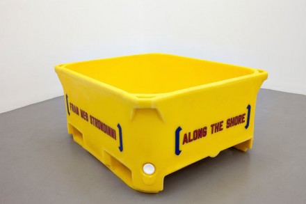 Lawrence Weiner, Along the Shore (2014), via i8