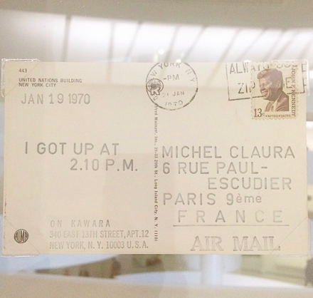 On Kawara, I Got Up (1968-79), via Art Observed