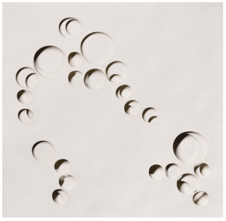 Paolo Scheggi. Intersuperficie curva bianca (1967), via Christie's