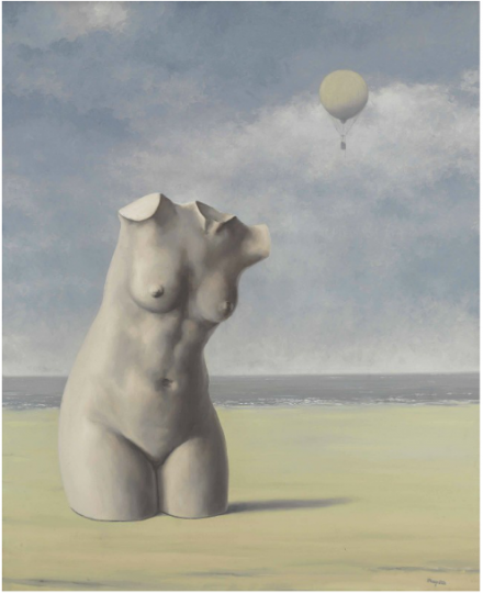 Rene Magritte, Quand l'heure sonnera (1964-65), via Christie's