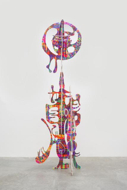 Aaron Curry, Vertical Wood Sculpture (2013), via Almine Rech