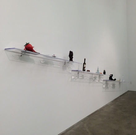 Brad Troemel, Collection Shelves (2015), via Art Observed