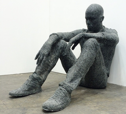 Daniel Arsham at Galerie Perrotin, via Art Basel