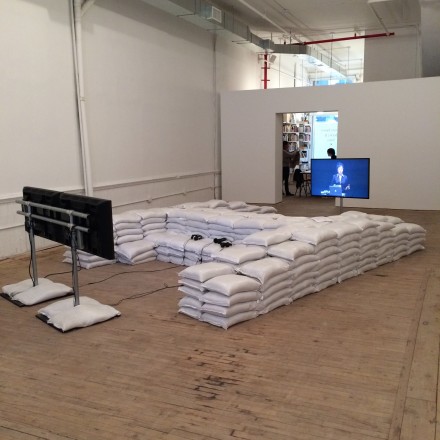 Hito Steyerl at Artist''s Space (Installation View), via Art Observed