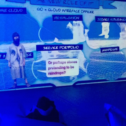 Hito Steyerl at Artist''s Space (Installation View), via Art Observed