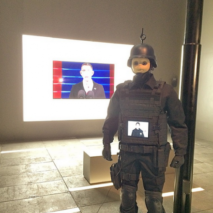 Josh Kline, Freedom (2015), via Art Observed