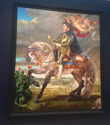 Kehinde Wiley, Equestrian Portrait of King Philip II (Michael Jackson) (2009)