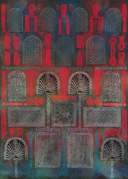Philip Taaffe - Luhring Augustine Bushwick - Imaginary Fountain (2014)