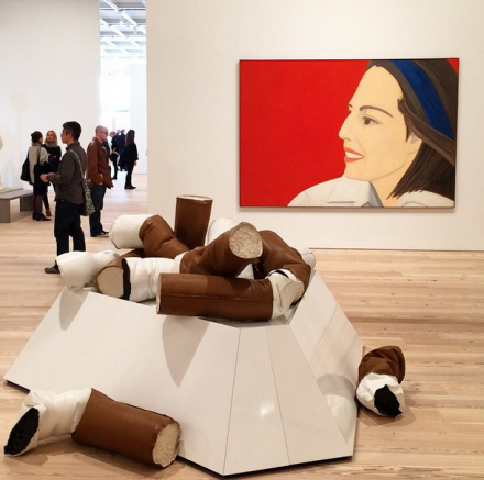 Alex Katz and Claes Oldenburg, via Art Observed