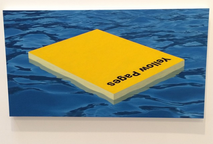Matthew Cerletty, Yellow Pages (2015), via Art Observed