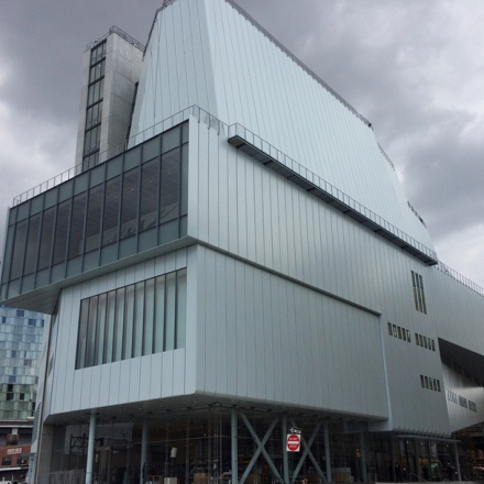 Outside the New Whitney Museum, via Art Observed