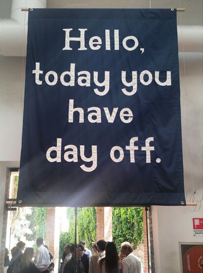 A Banner by Jeremy Deller, via Art Observed