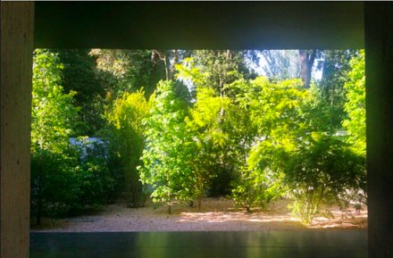 A minimalist intrusion at the Austrian Pavilion by Heimo Zobernig, via Art Observed