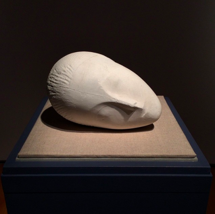 Constantin Brancusi, La Muse Endormie I (1922), via Art Observed